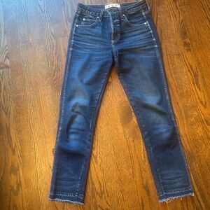 AMO High Rise Ankle Jeans Babe in True Blue Size 26